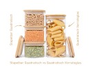 Spare parts Square storage jars Stackable