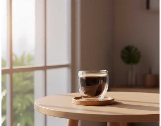 Doppelwandiges Glas 90 ml