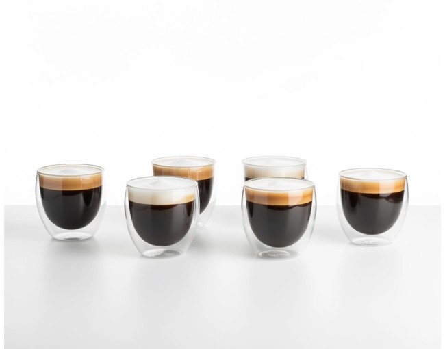 Doppelwandige 90 ml Gläser im 6er Set