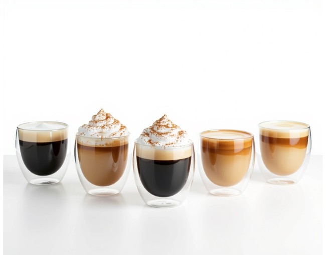 Verres à double paroi de 200 ml en lot de 6