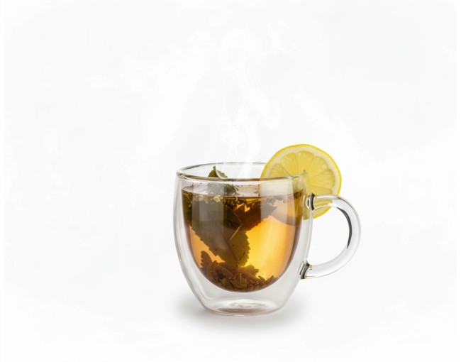 Double-walled 200 ml glasses with handle, set of 6