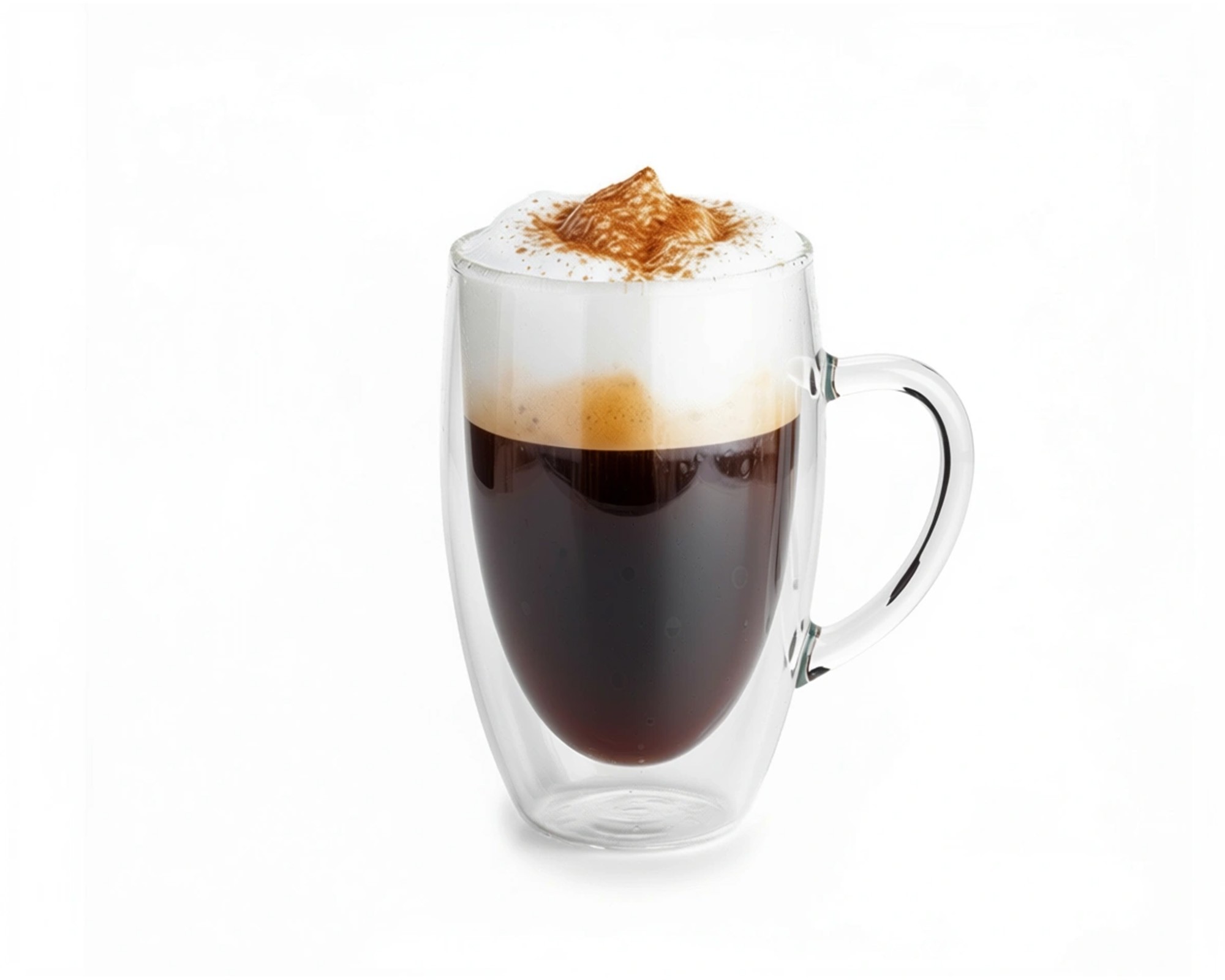 Double-walled glass with handle 450 ml