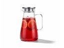 Carafe en verre avec couvercle en acier inoxydable 1800 ml