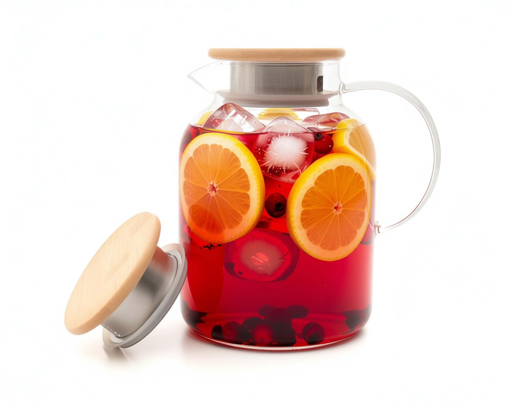 Théière avec couvercle en bambou 1700 ml