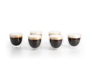 Double-walled 90 ml glasses in a set of 6