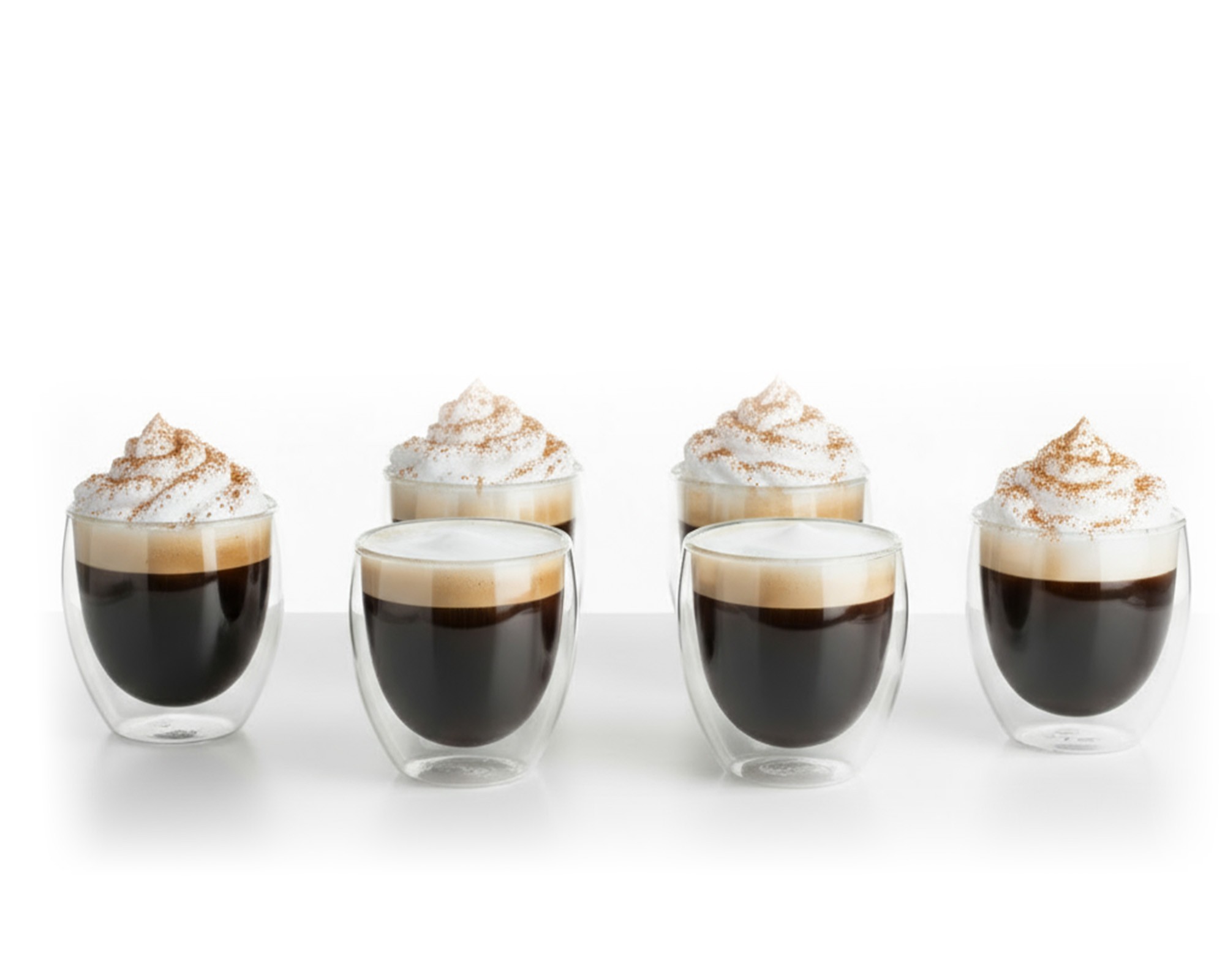 Verres à double paroi de 200 ml en lot de 6