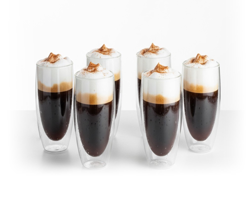 Double-walled 450 ml glasses in a set of 6