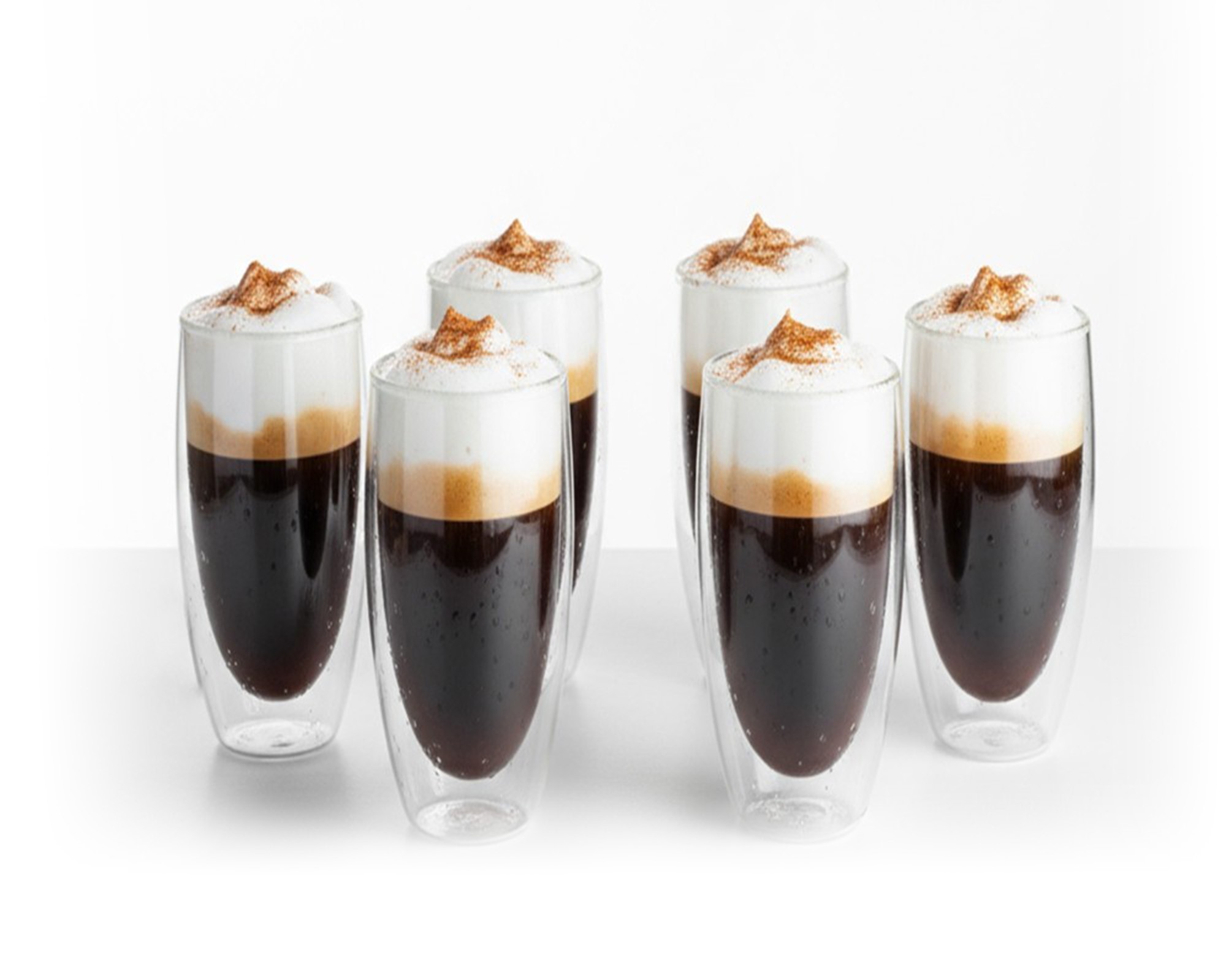 Doppelwandige 600 ml Gläser im 6er Set