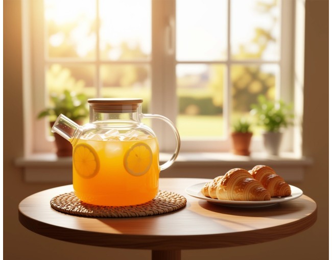 Teapot with bamboo lid 1400 ml