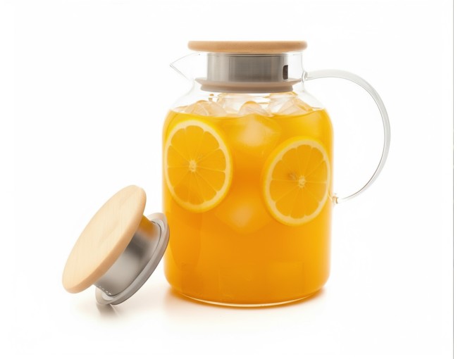 Teiera con coperchio in bambù 1700 ml