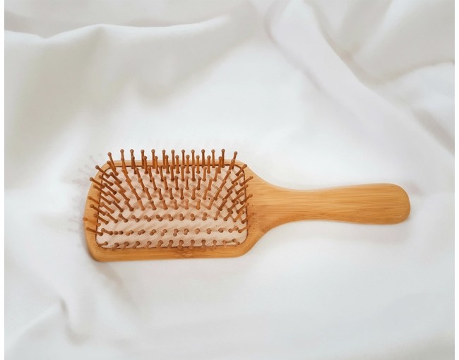 Large bamboo hairbrush