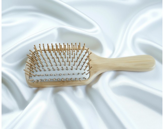 Large bamboo hairbrush