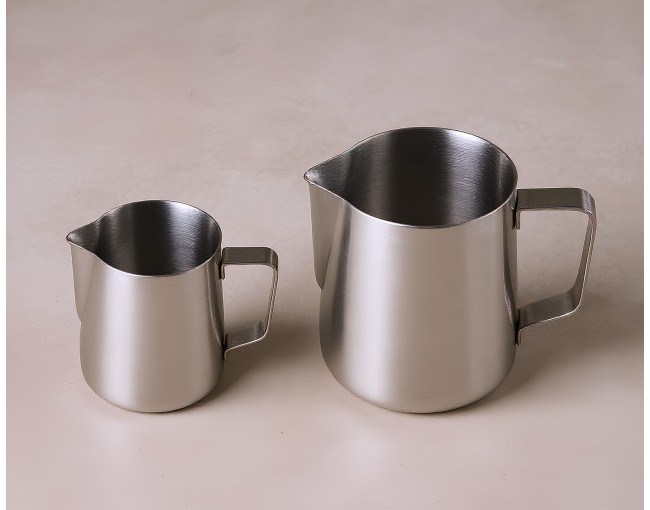 Brocca per latte in acciaio inox, set da 2