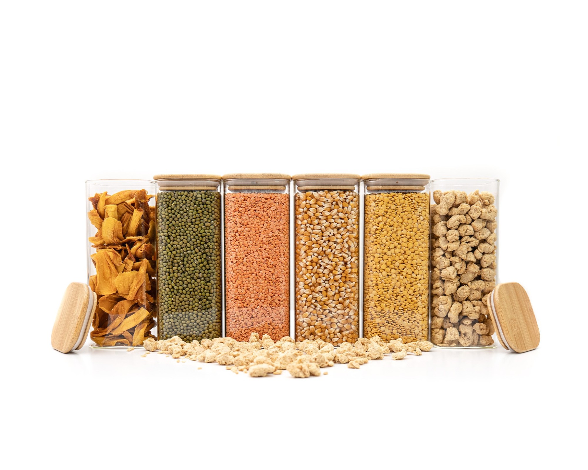 Bocaux de rangement ronds et étroits, Ø8cm individuellement