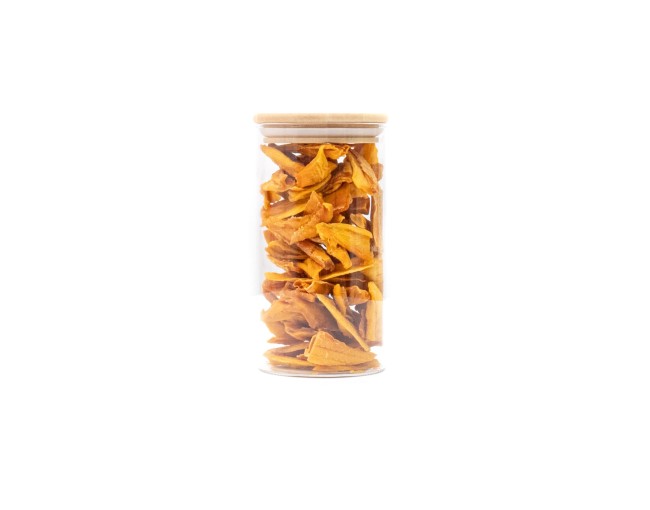 Bocaux de conservation ronds avec couvercles en bambou, lot de 4, 800 ml