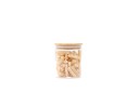 Round storage jars with bamboo lids, set of 4, 800ml