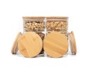Bocaux de rangement ronds, empilables, lot de 6