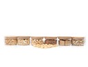 Bocaux de rangement ronds, empilables, lot de 6