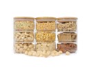 Bocaux de rangement ronds, empilables, lot de 9