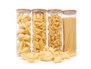 Barattoli rotondi con coperchio in bambù, set da 4, 2000 ml