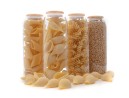 Oval storage jars with bamboo lids, set of 4, 1500 ml