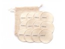 Abschminkpads Bambus und Baumwolle 12er Set beige