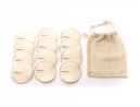 Abschminkpads Bambus und Baumwolle 12er Set beige