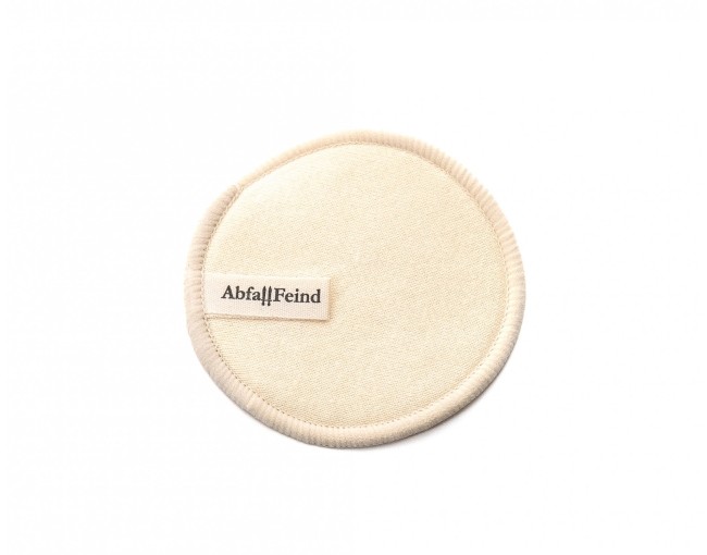 Make-up removal pads bamboo and cotton set of 12 beige