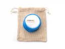 Makeup removal pads bamboo and cotton set of 12 blue