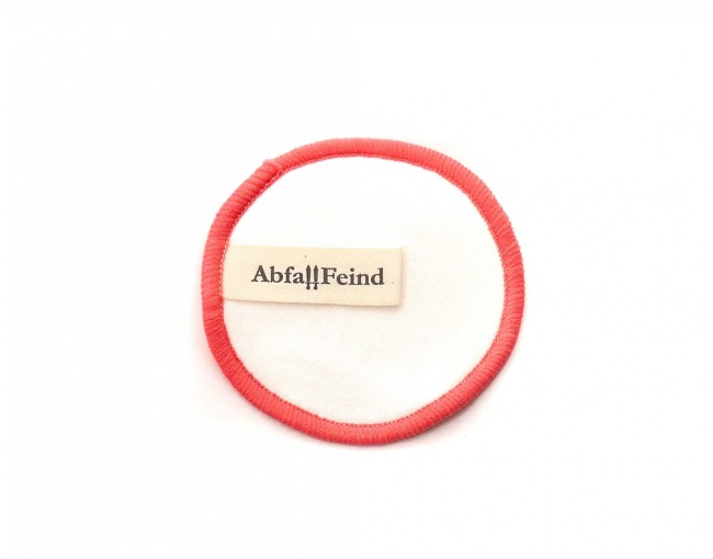 Make-up removal pads bamboo and cotton set of 12 red