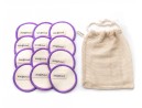Abschminkpads Hanf und Baumwolle 12er Set