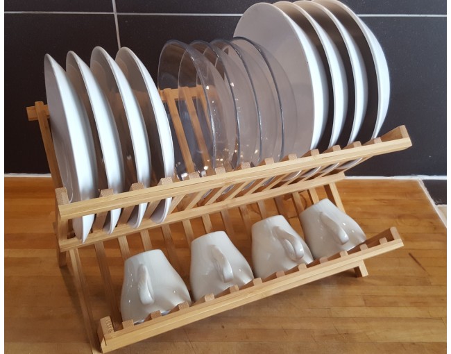 Bamboo draining rack