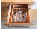 Besteckkasten aus Bambus 5 Fächer