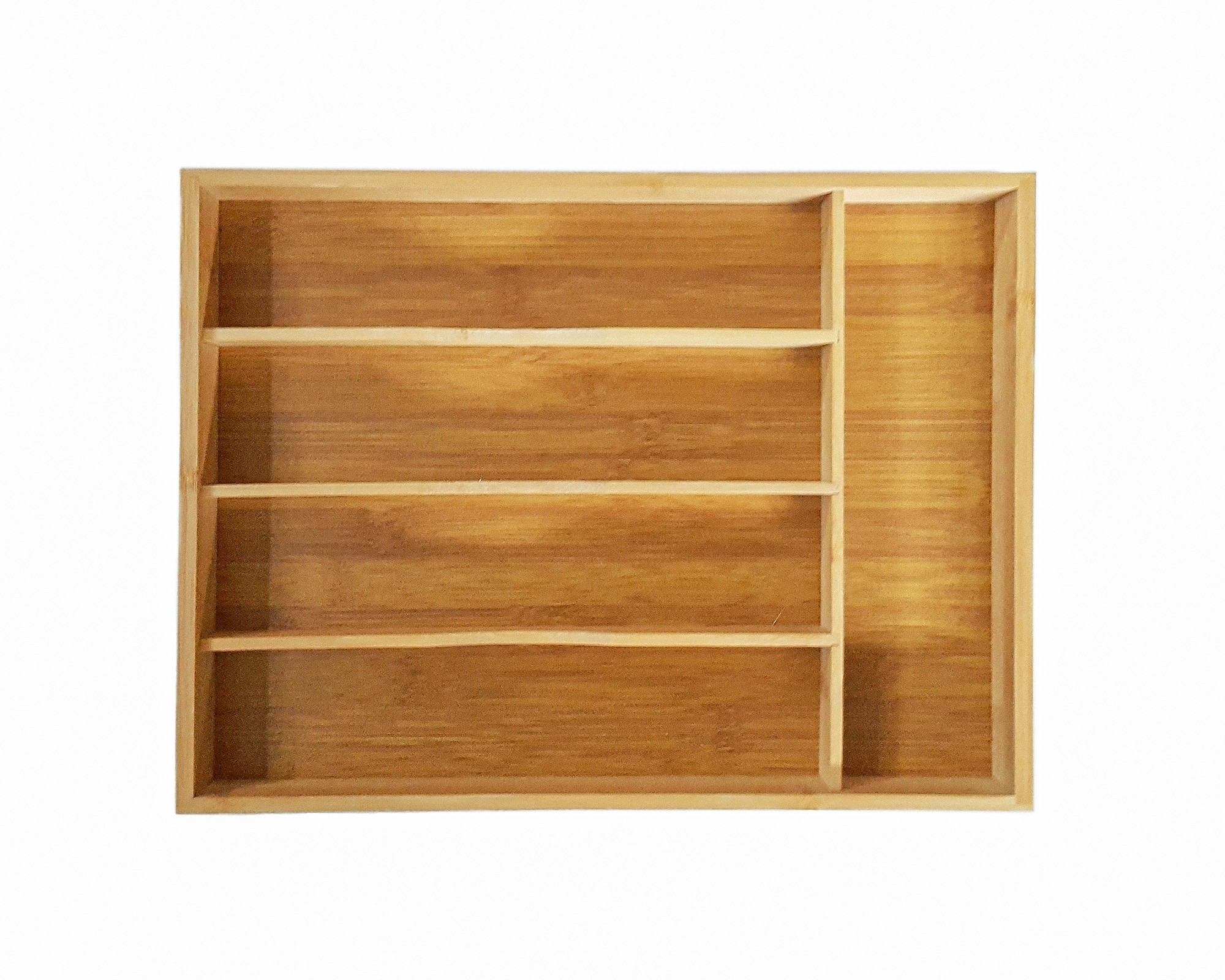 Bamboo cutlery tray with 5 compartments Bamboo cutlery tray with 5 compartments