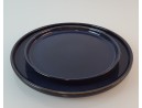 Piatto da dessert blu scuro in ceramica