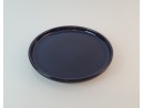 Piatto da dessert blu scuro in ceramica