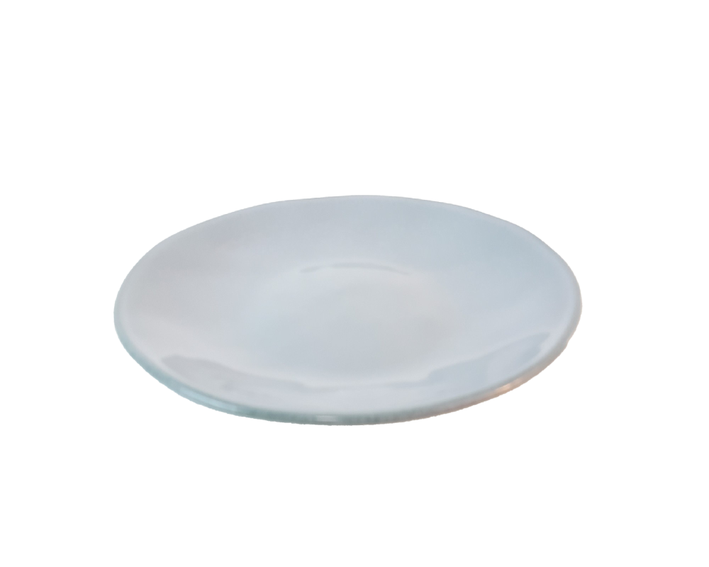 Dessertteller grünblau aus Keramik