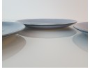 Piatto da dessert in ceramica verde-blu