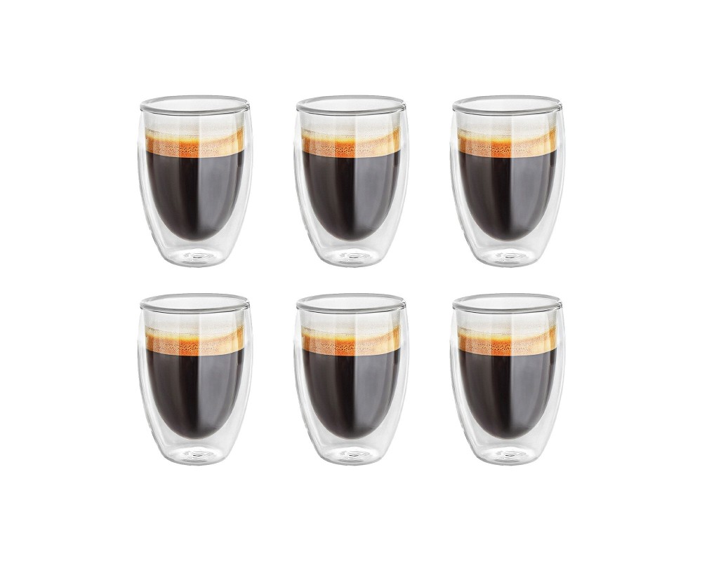 Doppelwandige 350 ml Gläser im 6er Set
