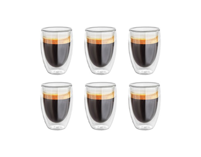 Doppelwandige 350 ml Gläser im 6er Set