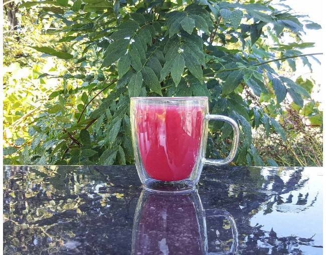 Double-walled glass with handle 350 ml