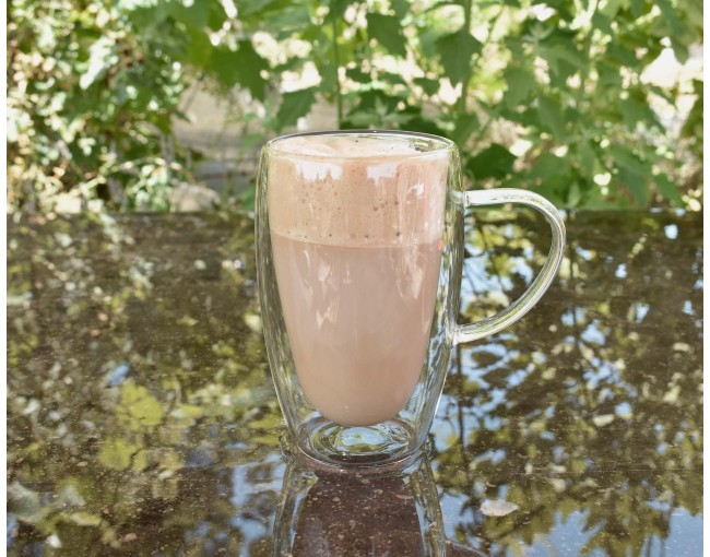 Double-walled glass with handle 450 ml