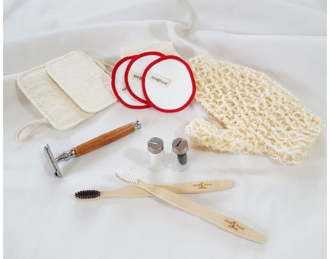 Duschschwamm aus Luffa 4er Set