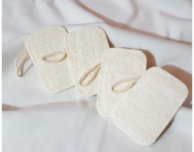Duschschwamm aus Luffa 4er Set