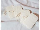 Set di 4 spugne da doccia in luffa