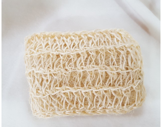 Sisal shower sponge with handle, set of 3