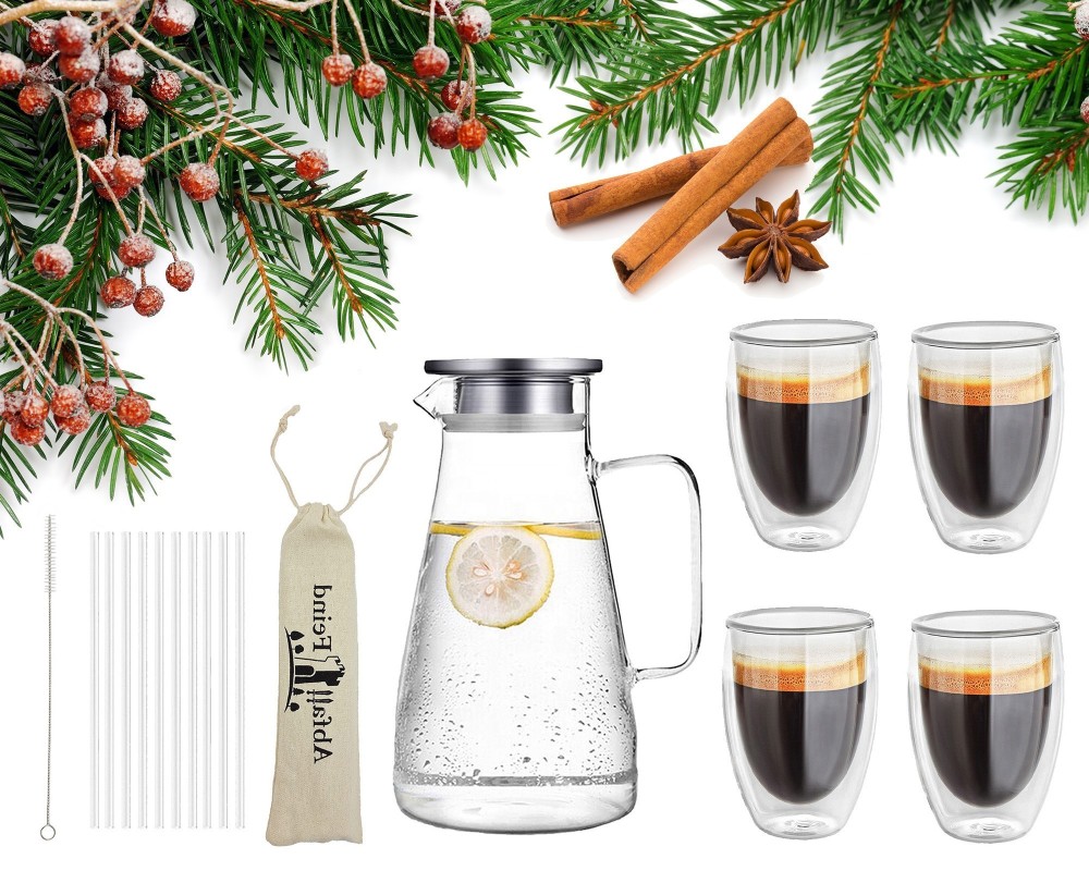 Gift set glass carafe and glasses