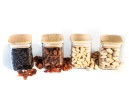Geschenkset schmale quadratische Gewürzgläser 12er Set