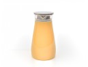 Glaskaraffe mit Edelstahldeckel  breit 1500 ml