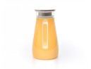 Glaskaraffe mit Edelstahldeckel  breit 1500 ml
